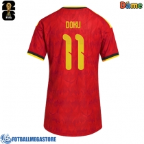 Fotballdrakt Dame Belgia Jeremy Doku #11 Hjemmedrakt VM 2026 Kortermet